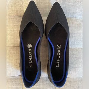 Rothy’s The Pointy- Black Flats - 9.5
